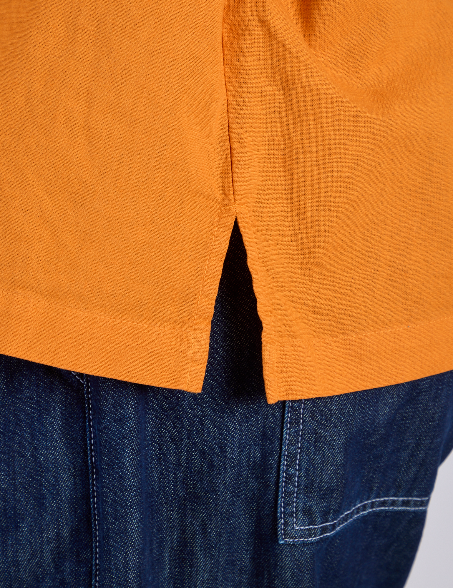 Pantry Button-Up - Creamsicle Orange