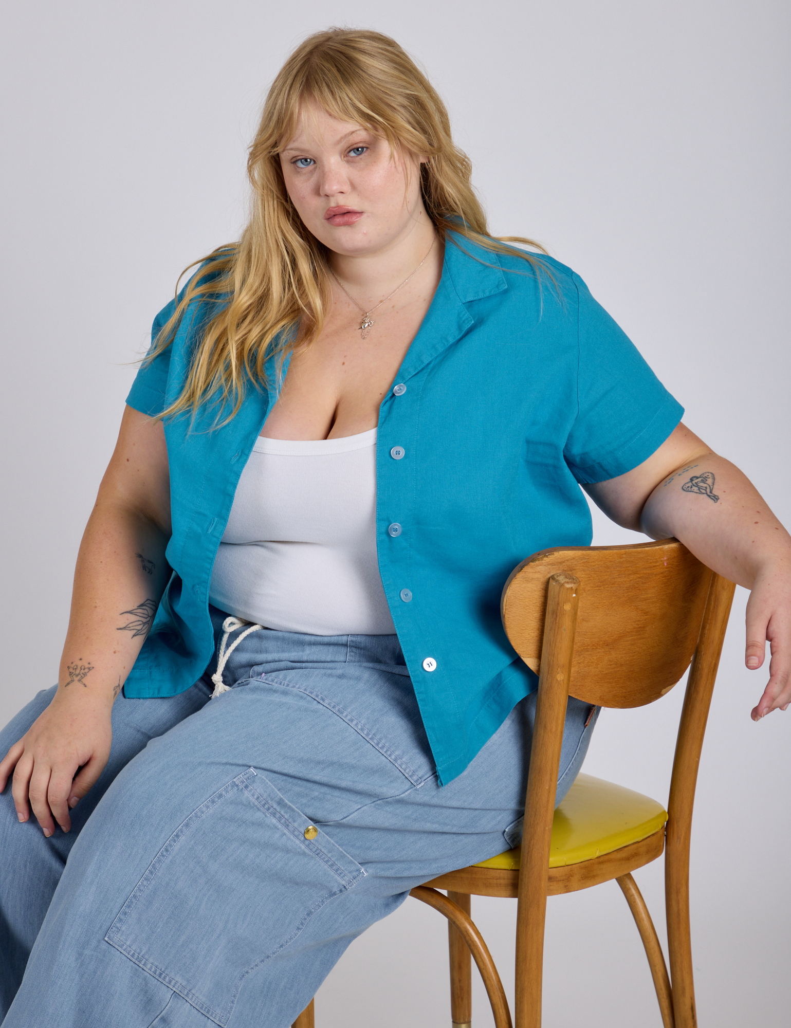 Pantry Button-Up - Hawaiian Blue