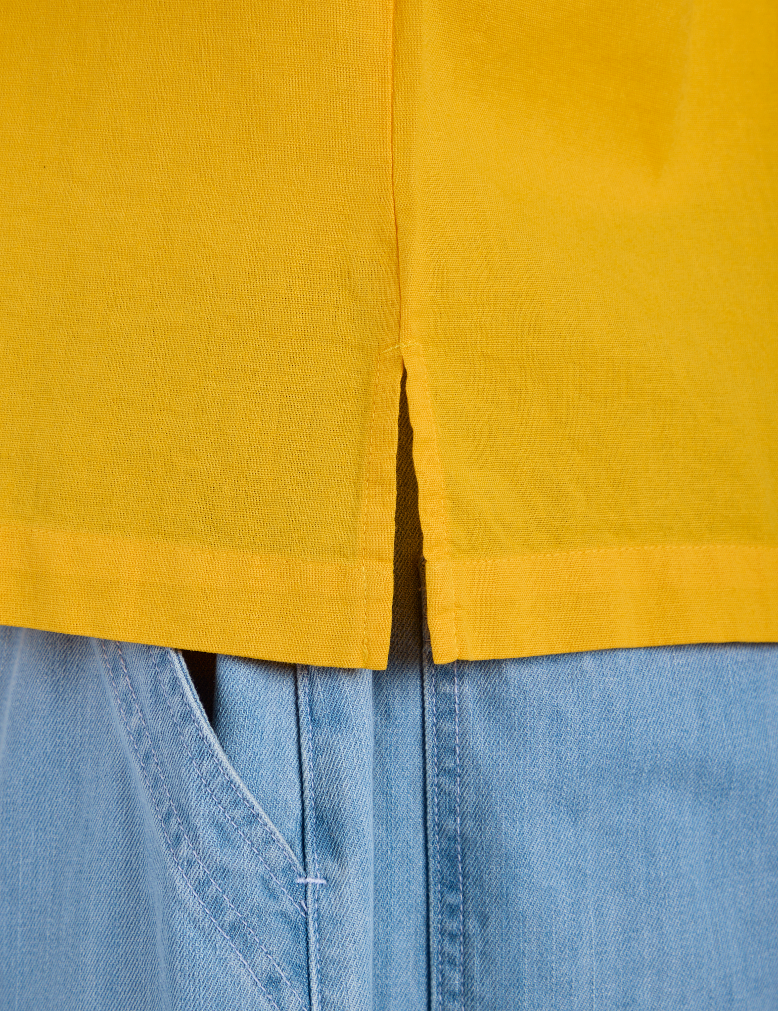 Pantry Button-Up - Sunshine Yellow