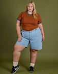 Vintage Ringer Tee - Burnt Terracotta