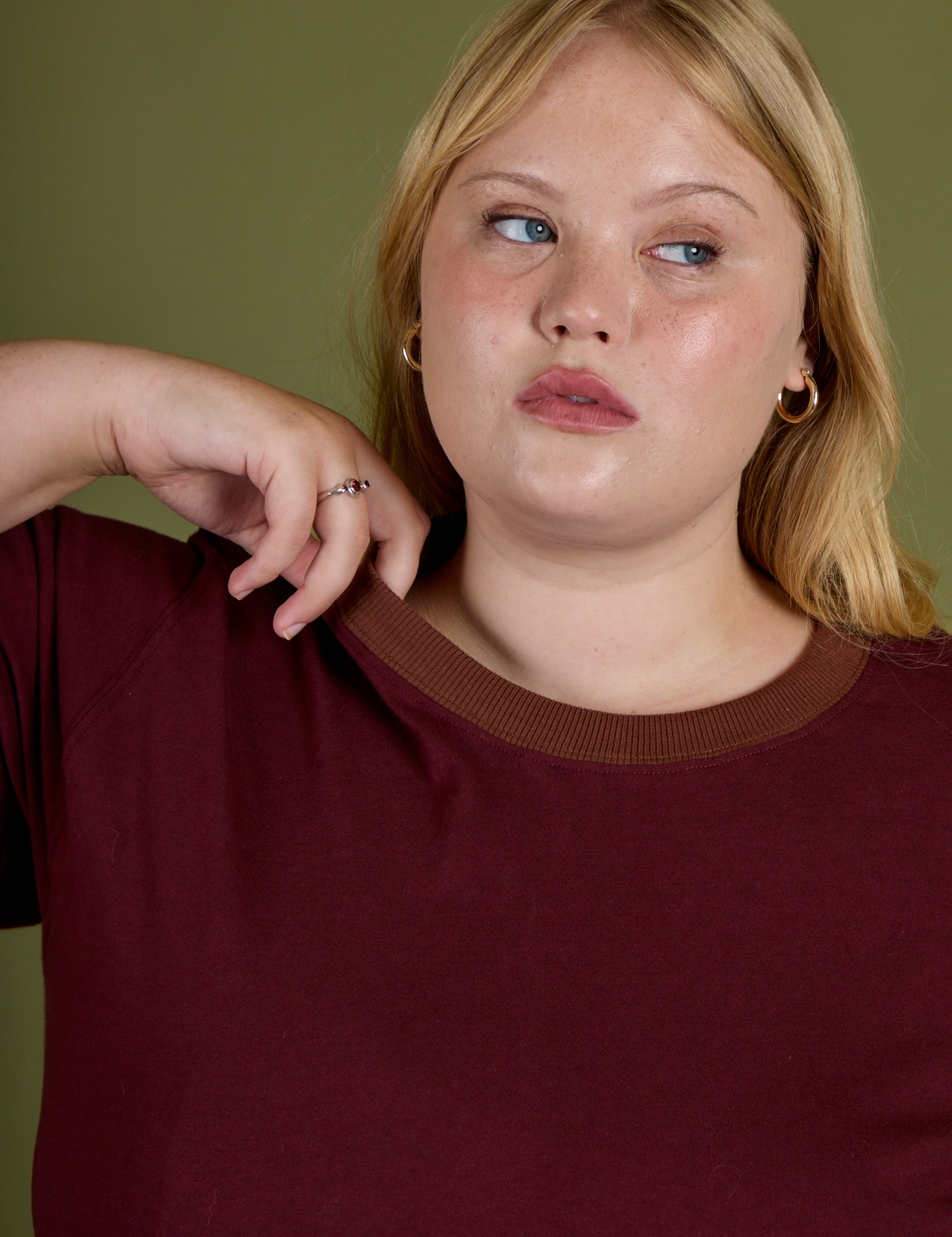 Vintage Ringer Tee - Red Wine