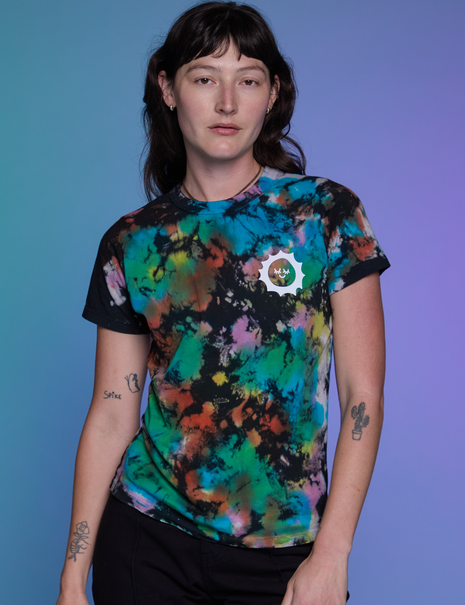 Classic Tee in Rainbow Magic Waters on Alex