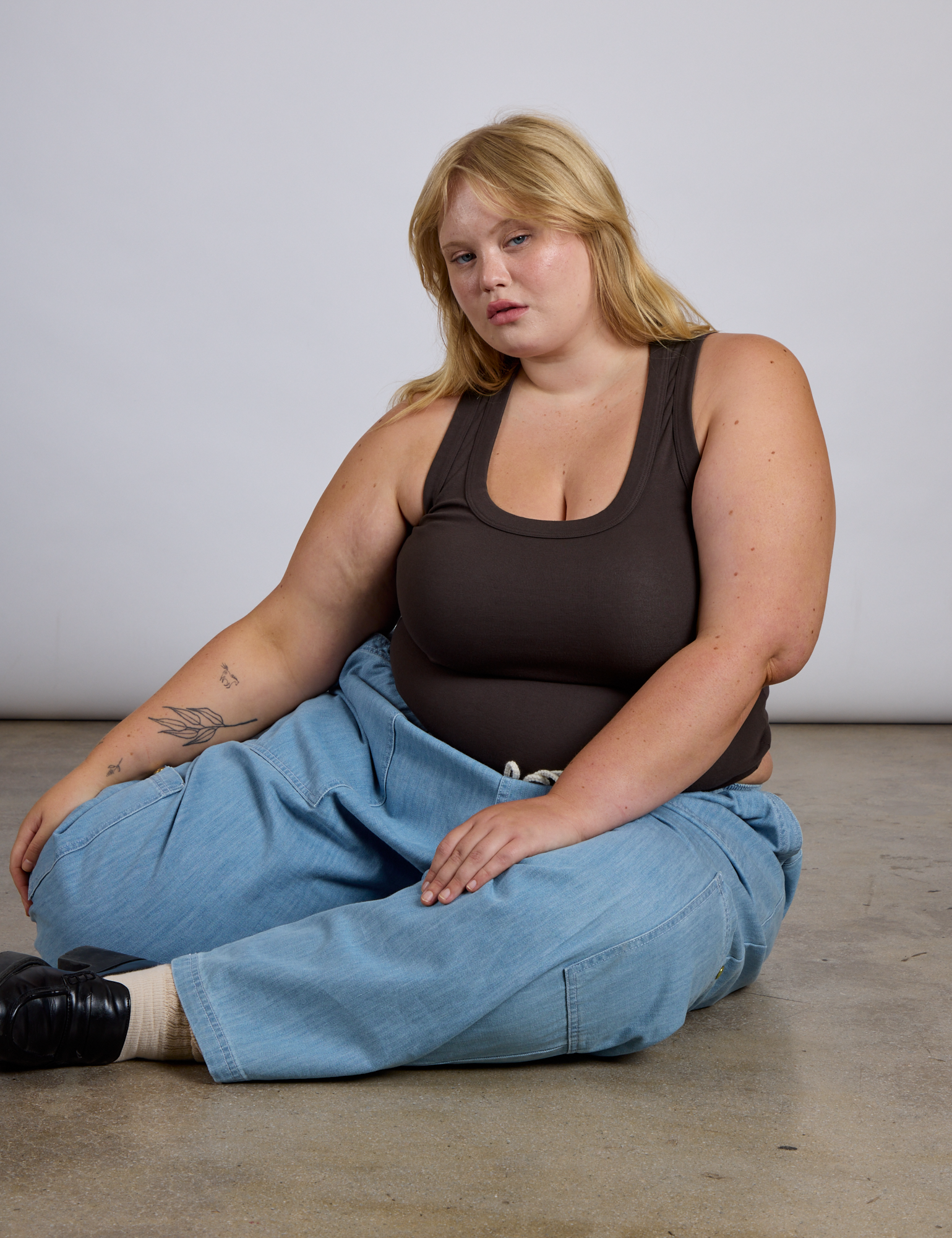 The Tank Top in Espresso Brown on Juliet