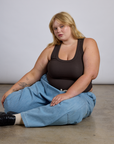 The Tank Top in Espresso Brown on Juliet