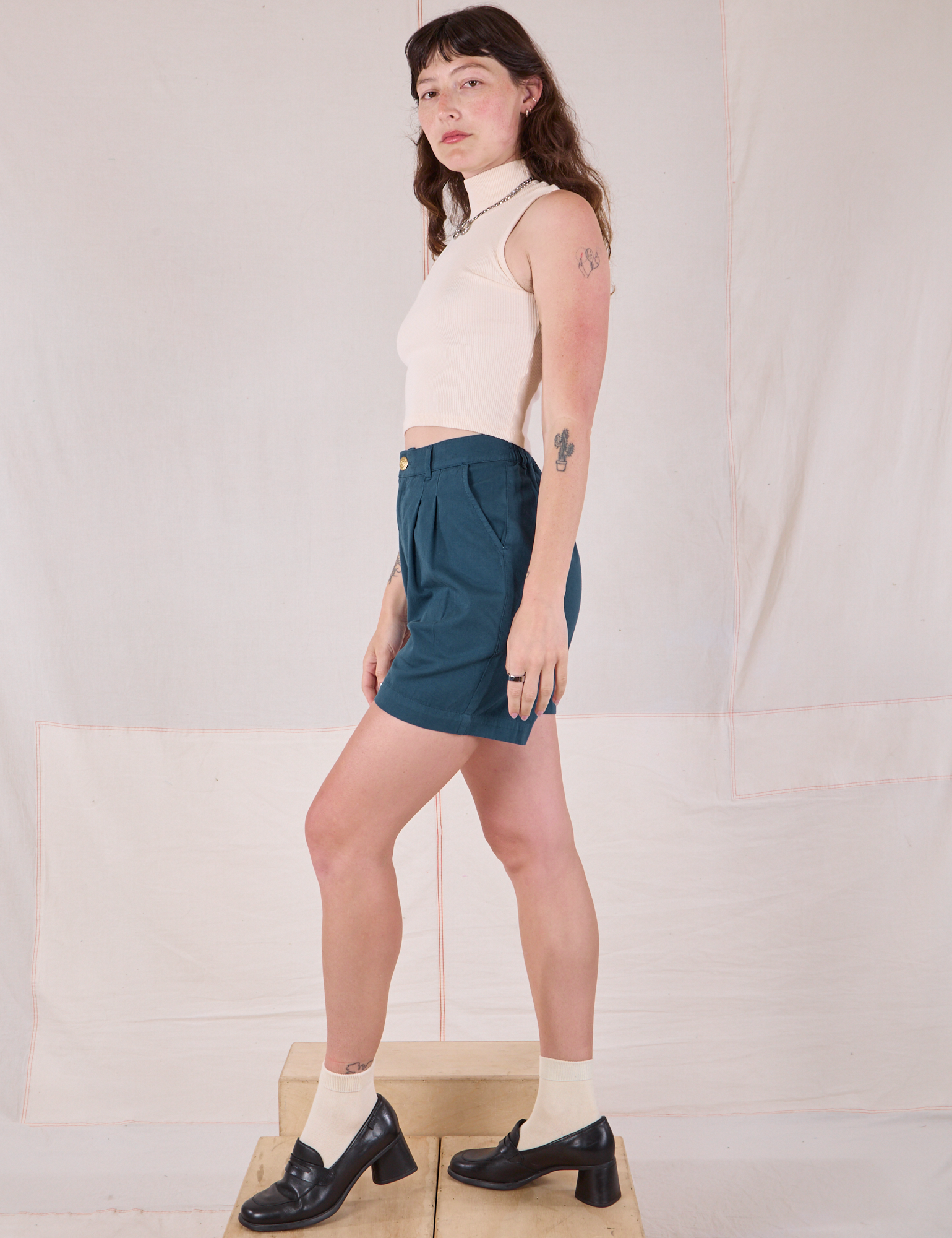 Trouser Shorts - Lagoon