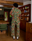 Back view of Short Sleeve Jumpsuit in Kitchen Collection on Jerrod