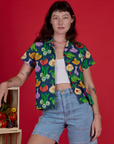Veggie Village Pantry Button-Up
