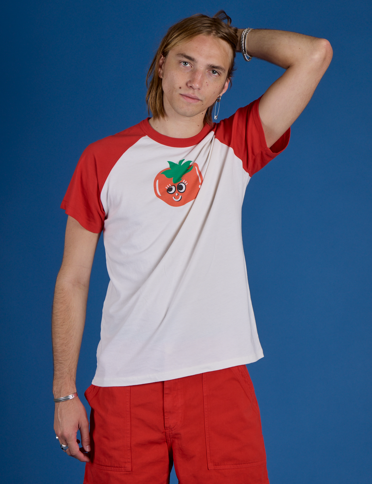 Produce Raglan Tee - Tomato