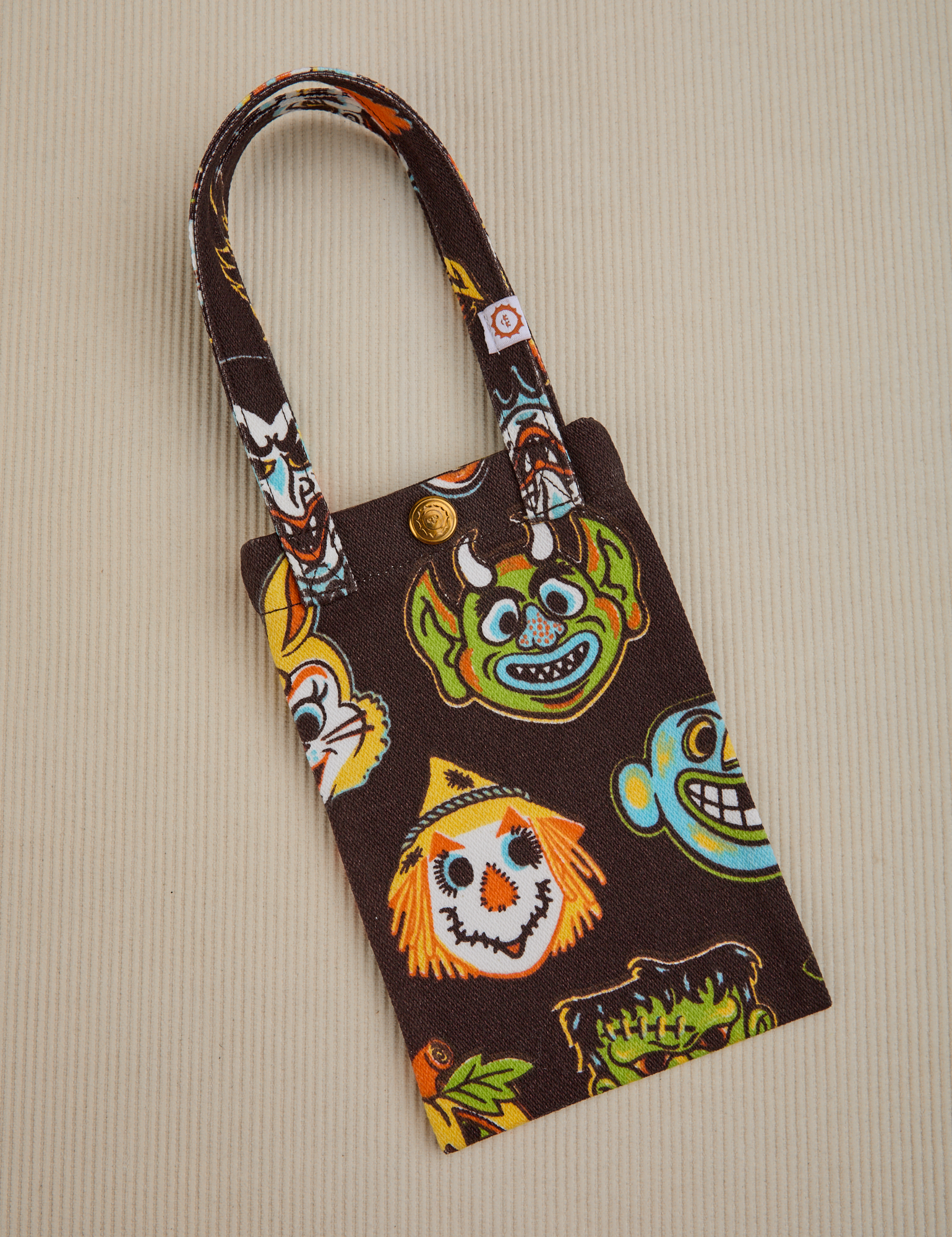 Halloween Masks Cell Phone Tote