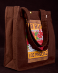 Angled view of Bodega Shopper Tote in Gummy Bears