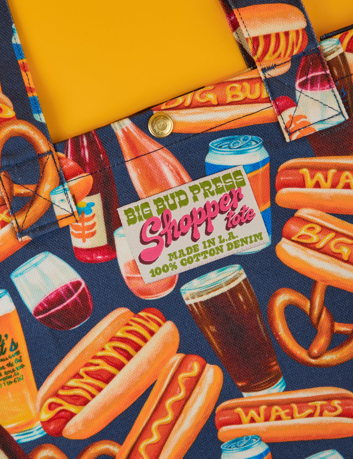 Hot Dogs &amp; Beer &amp; Wine &amp; Pretzels Printed Bags
