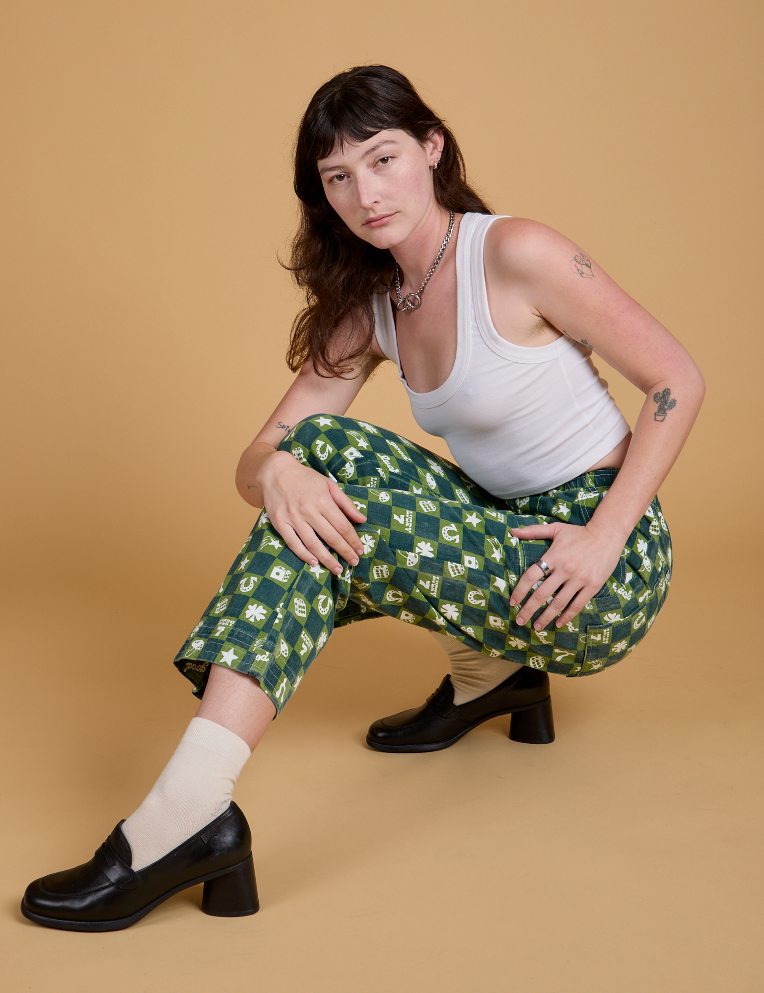 Printed Action Pants - Lucky (Green)