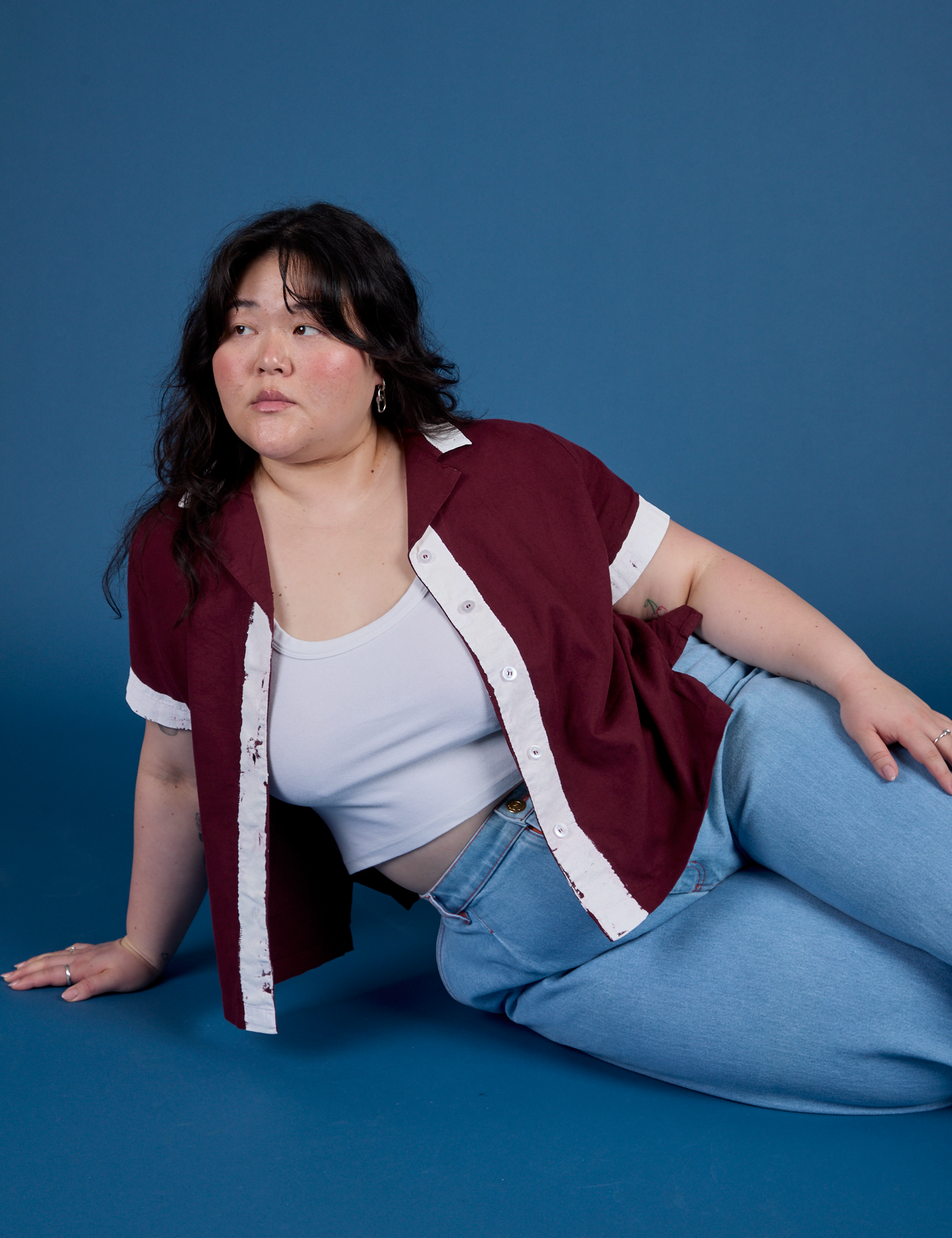 Painted Pantry Button-Up - Red Wine