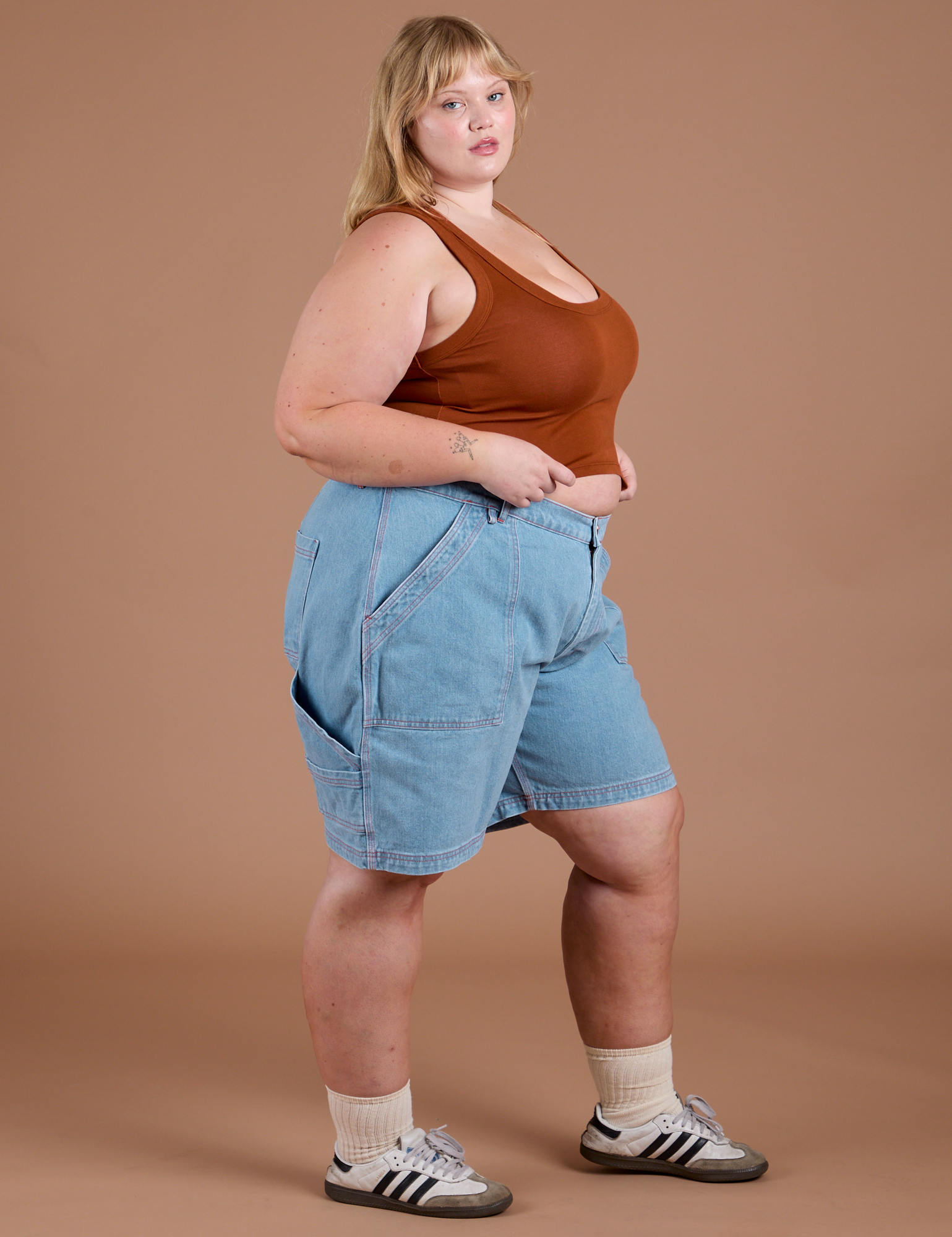 Carpenter Shorts - Light Wash