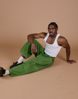 TRY-A-STYLE - Denim Drop Pocket Pants -Green Overdye *FINAL SALE*