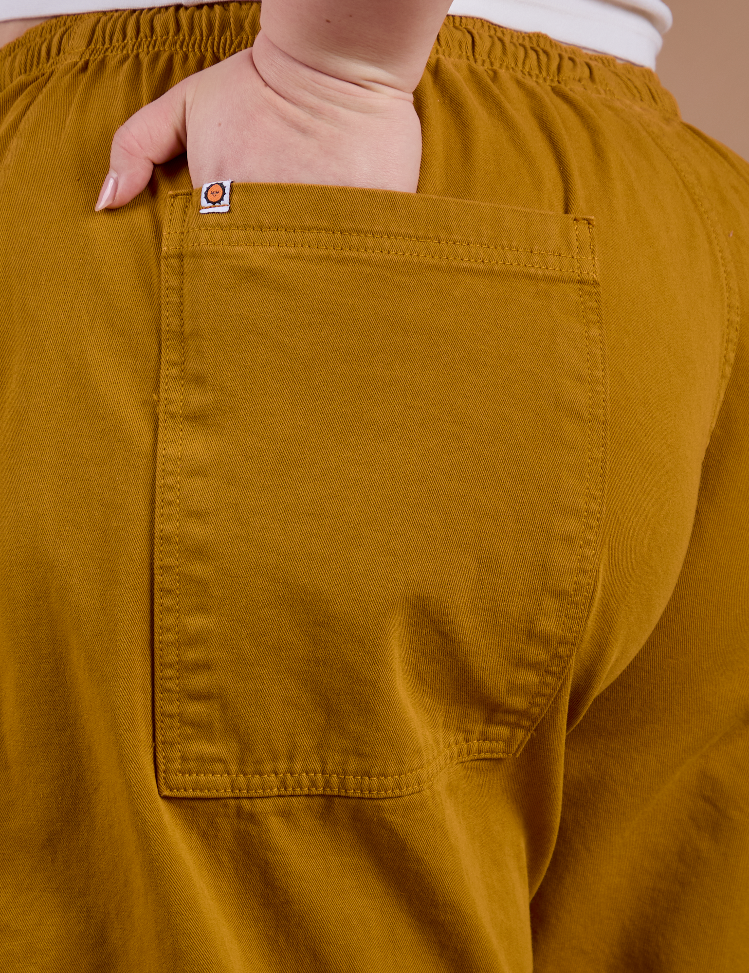 Drop Pocket Cargo Pants - Spicy Mustard