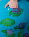 Paintstamped Work Pants - Lilypad