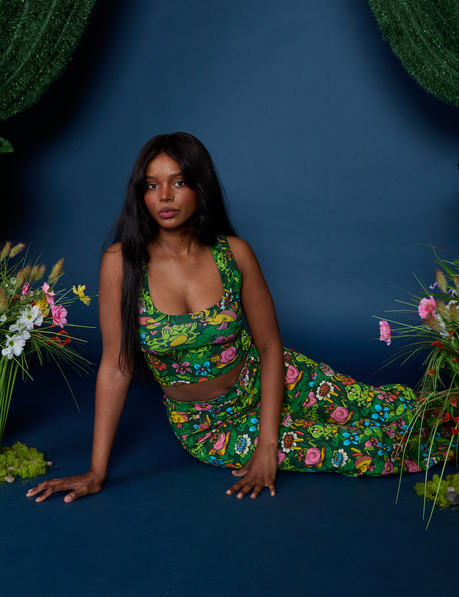 Cropped Tank Top - Pond Party