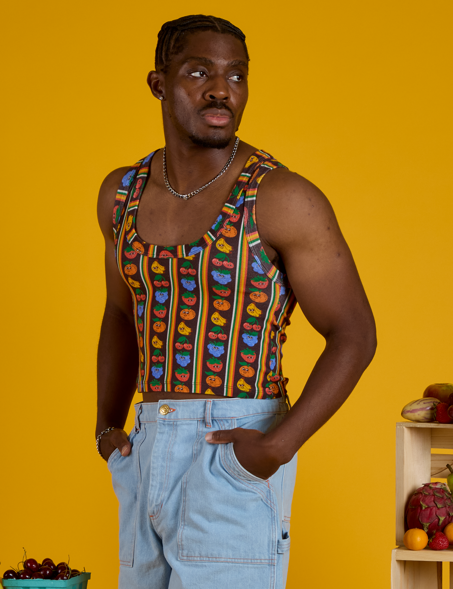 Cropped Tank - Fruit Fantasy