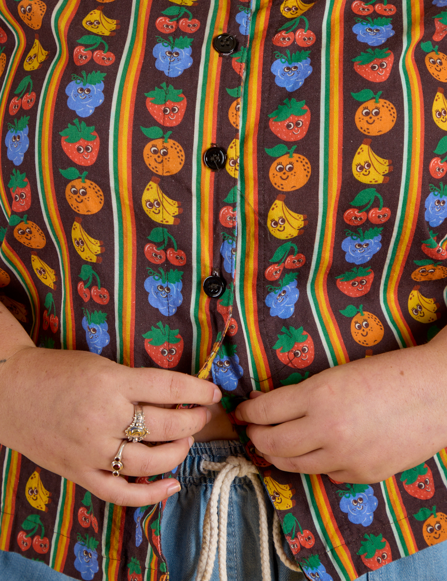 Fruit Fantasy Pantry Button-Up