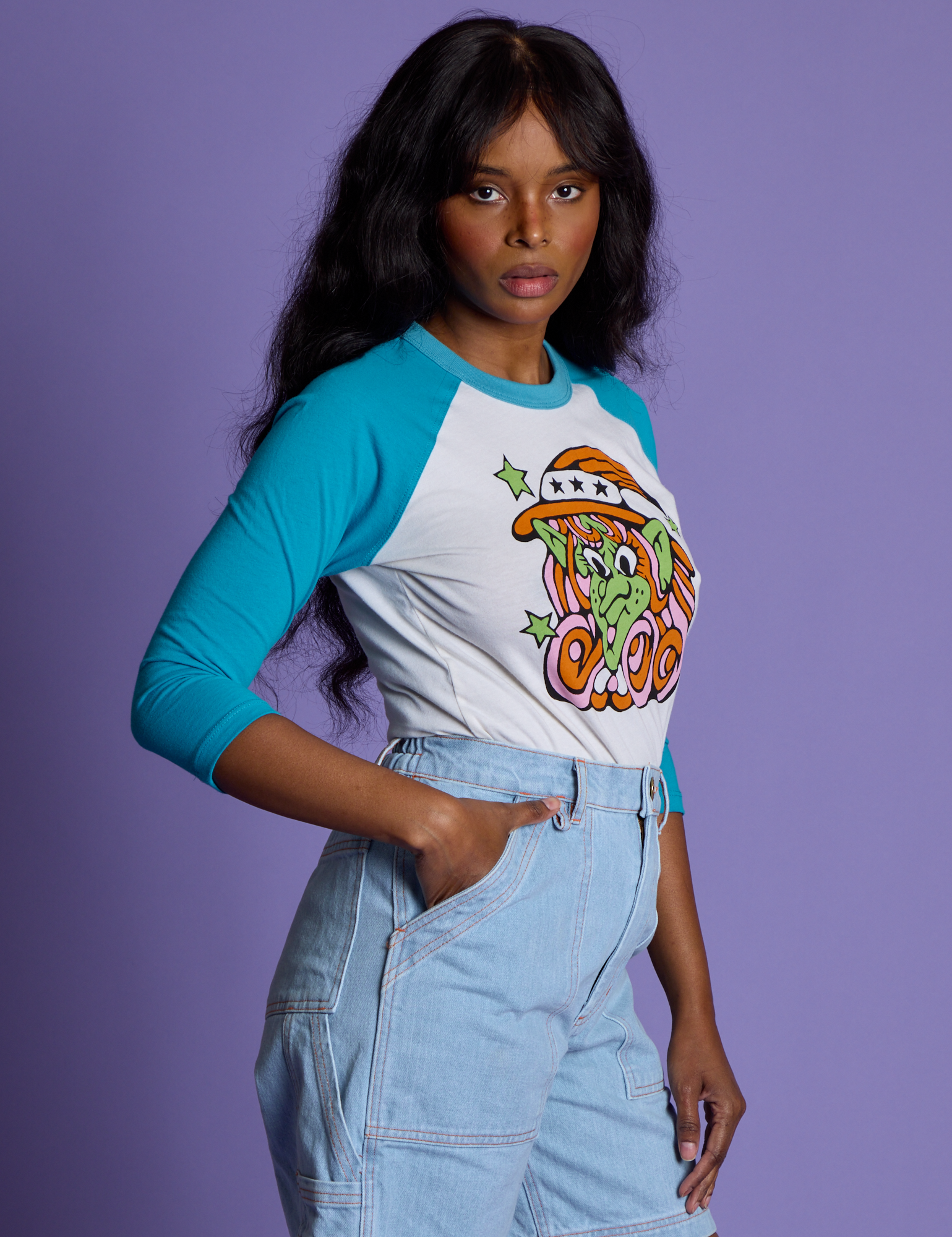 *PRE-ORDER* Halloween Raglan Tee - Witch