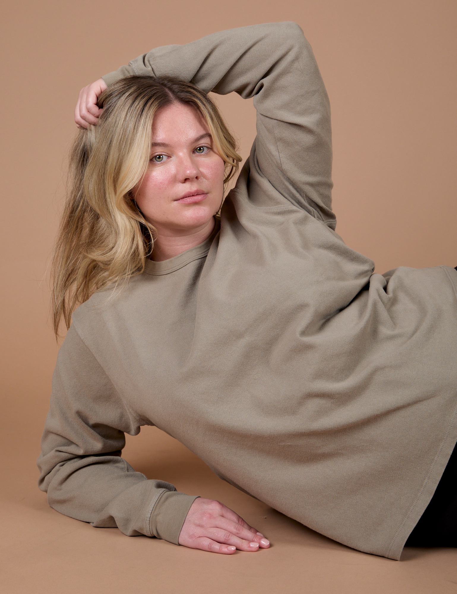 Long Sleeve Burly Tee - Khaki Grey