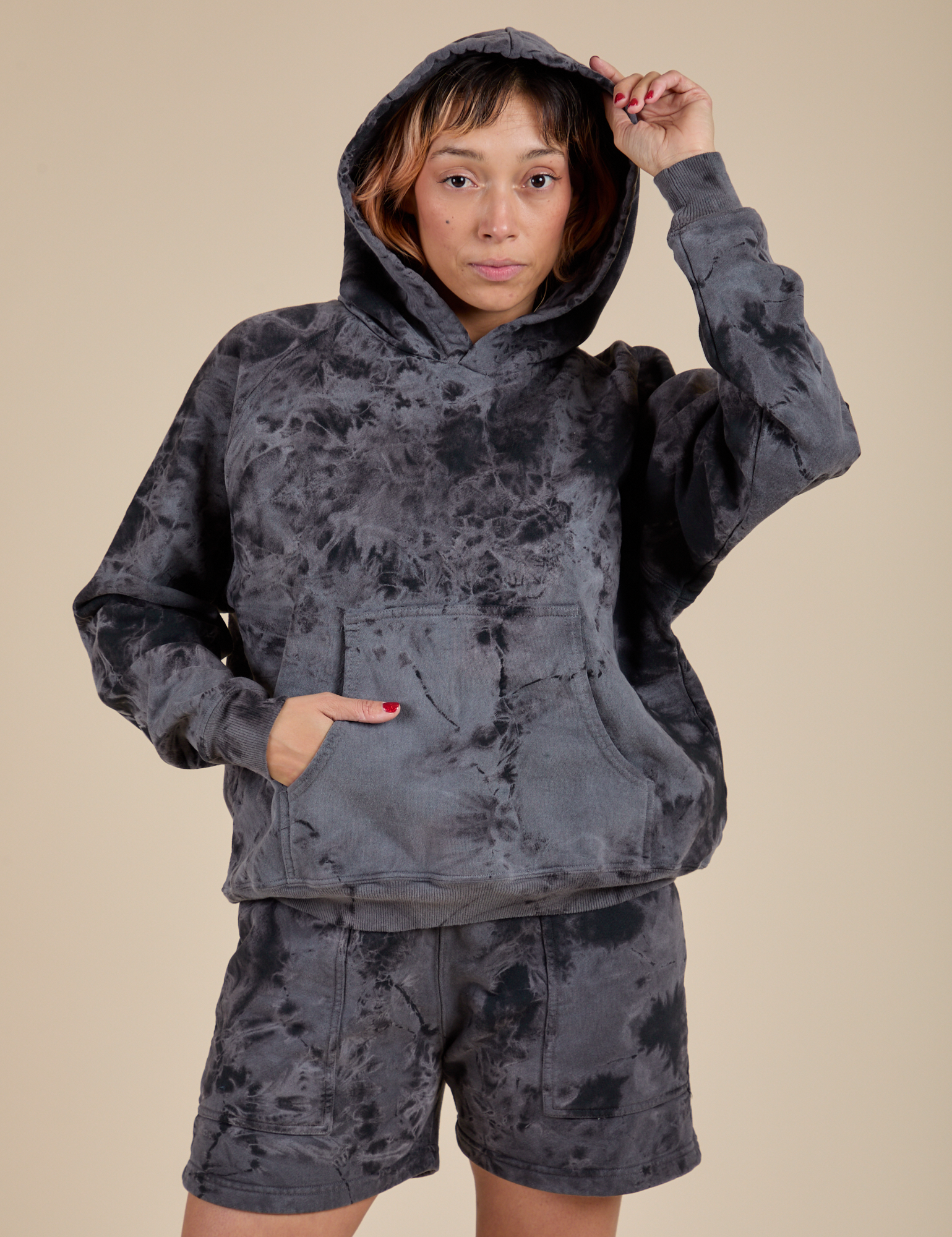 Heavyweight Oversized Hoodie - Black Magic Waters