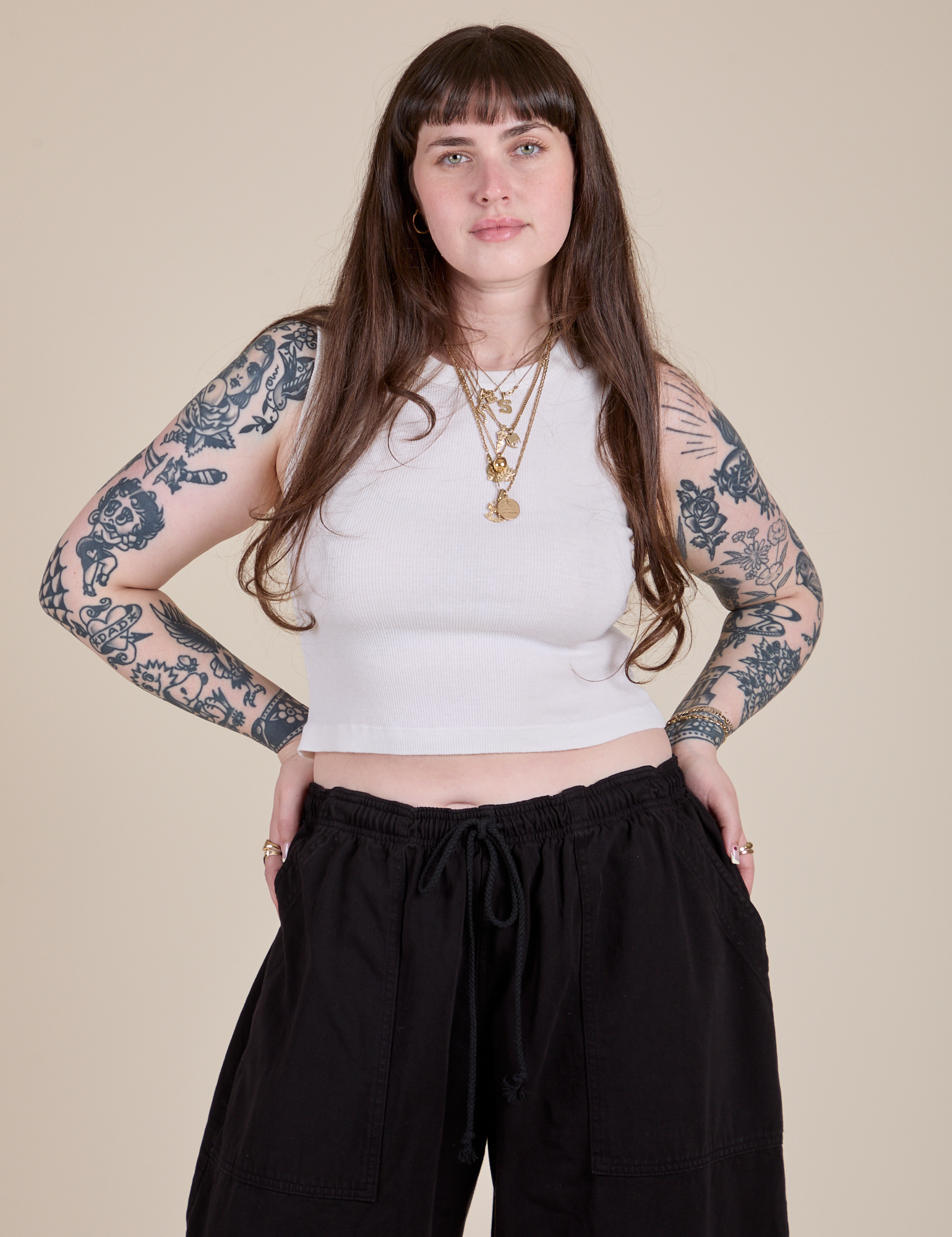 Muscle Tee - Vintage Tee White