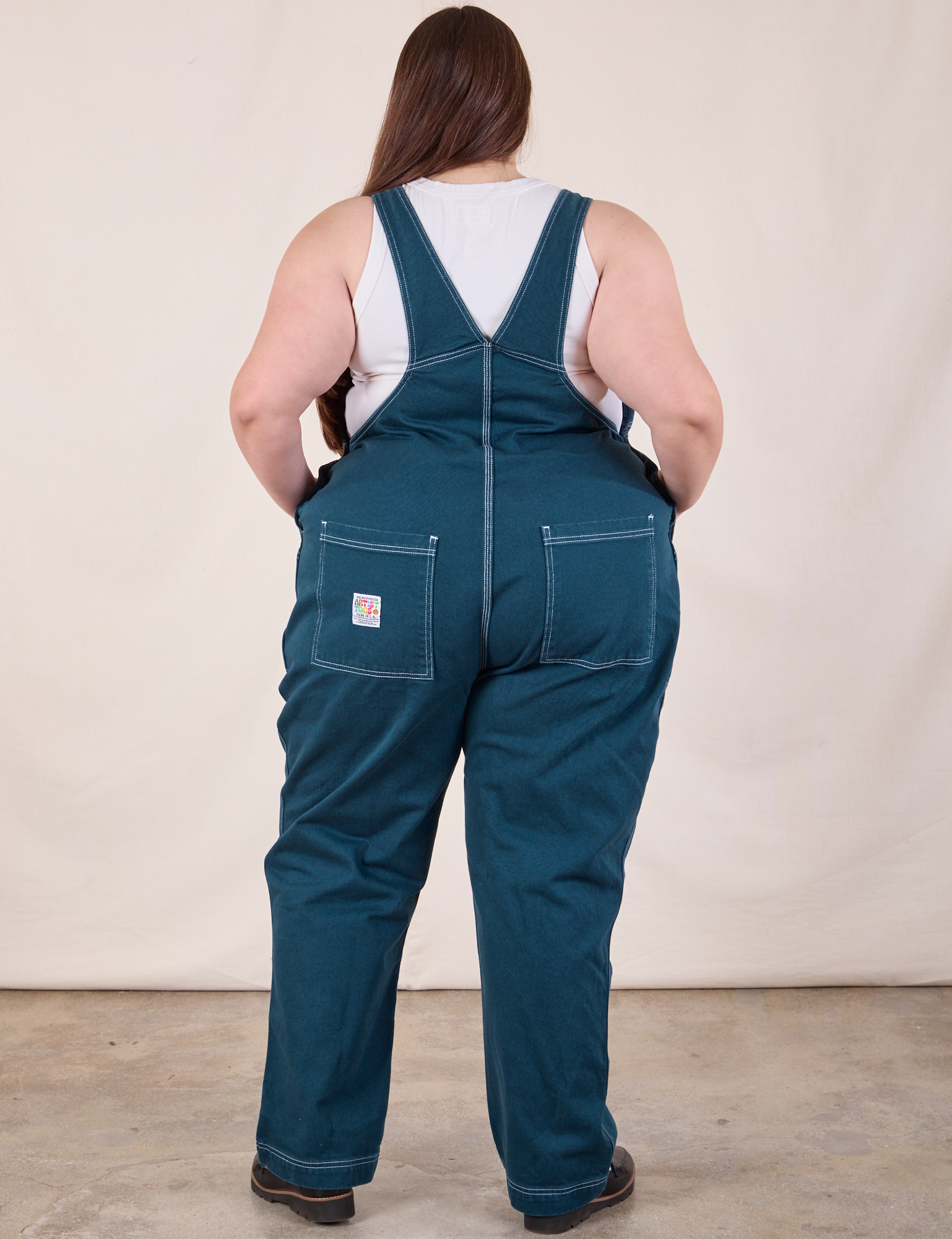 Original Overalls in Lagoon back view on Marielena