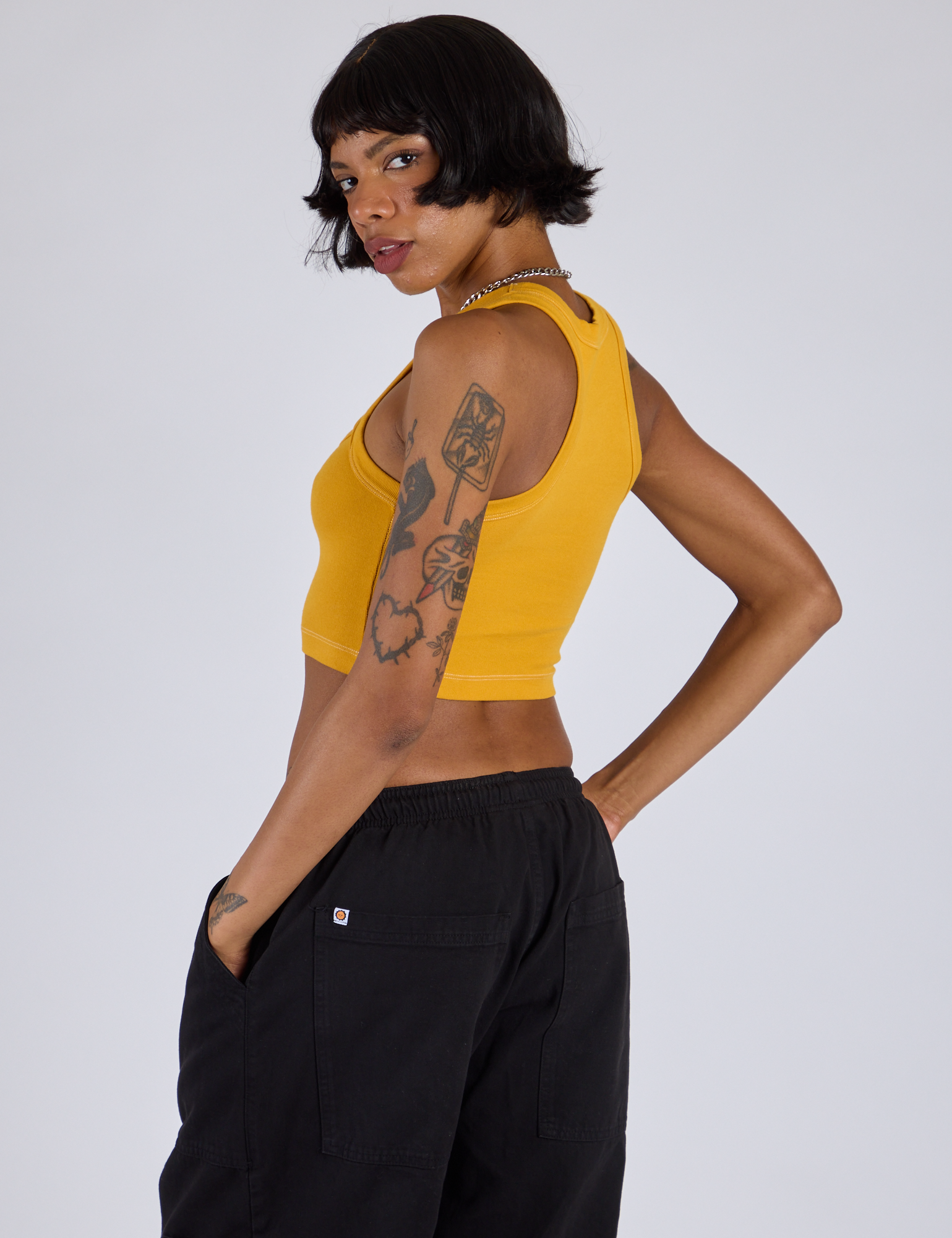 Porthole Tank - Mustard Yellow – BIG BUD PRESS