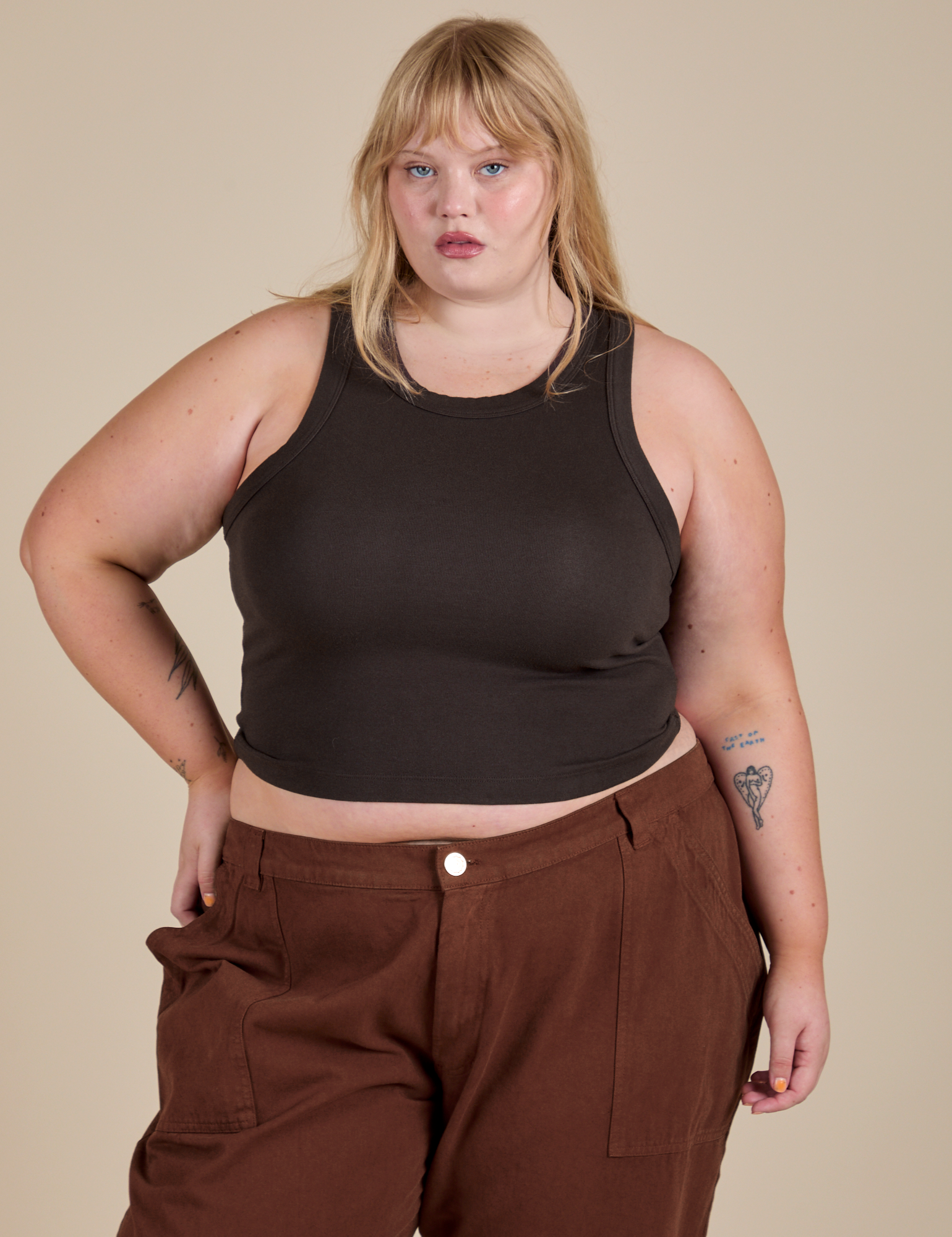Racerback Tank - Espresso Brown