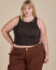 Racerback Tank - Espresso Brown