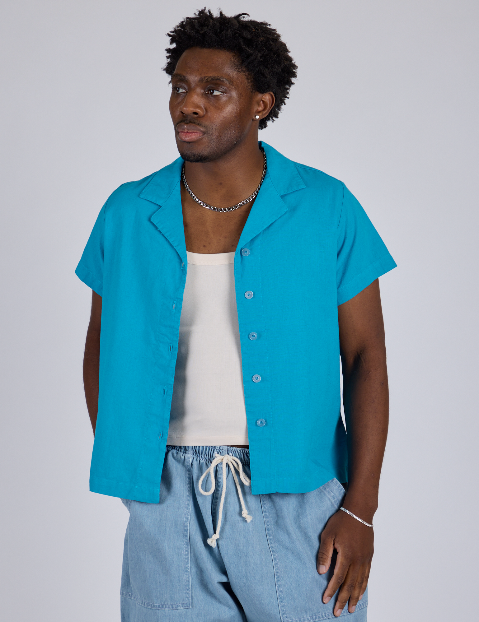 Pantry Button-Up - Hawaiian Blue