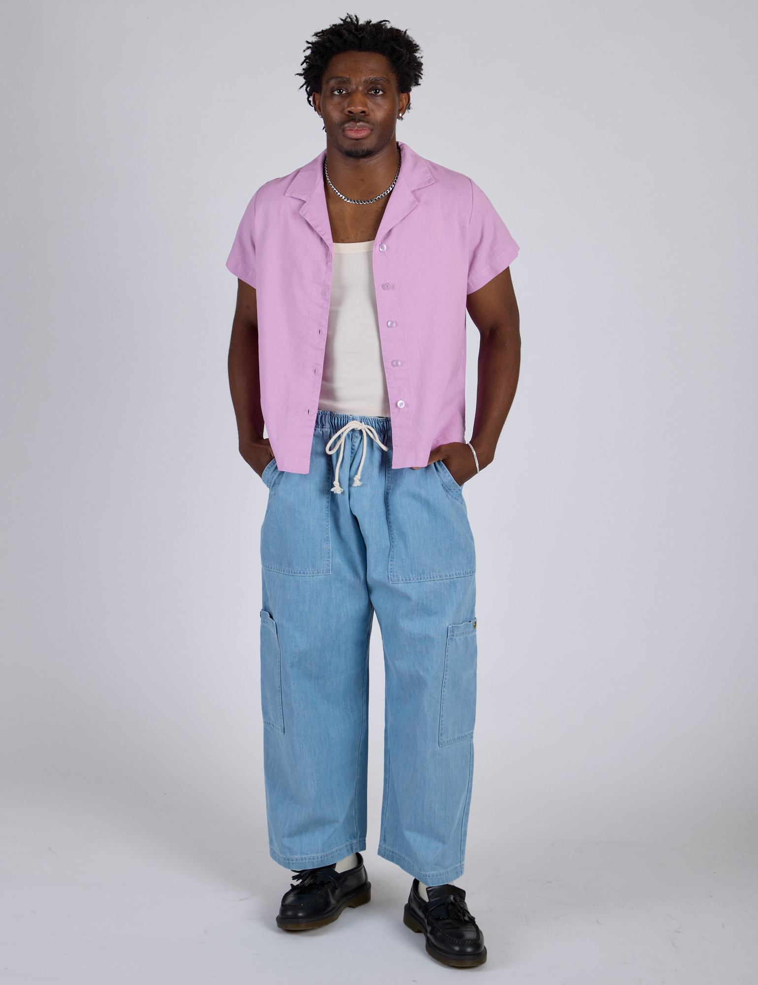 Pantry Button-Up - Lilac Purple
