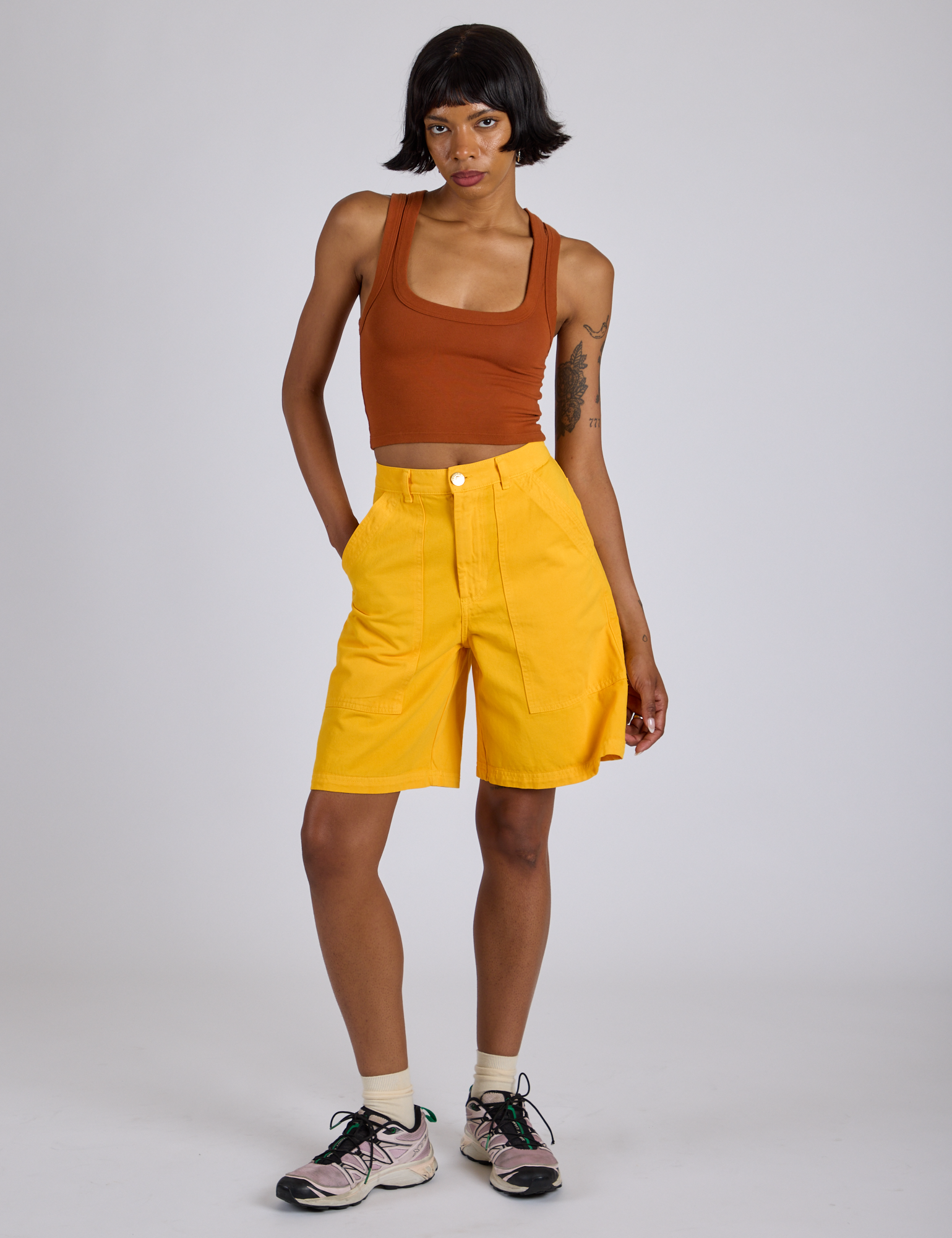 Longline Work Shorts - Sunshine Yellow – BIG BUD PRESS