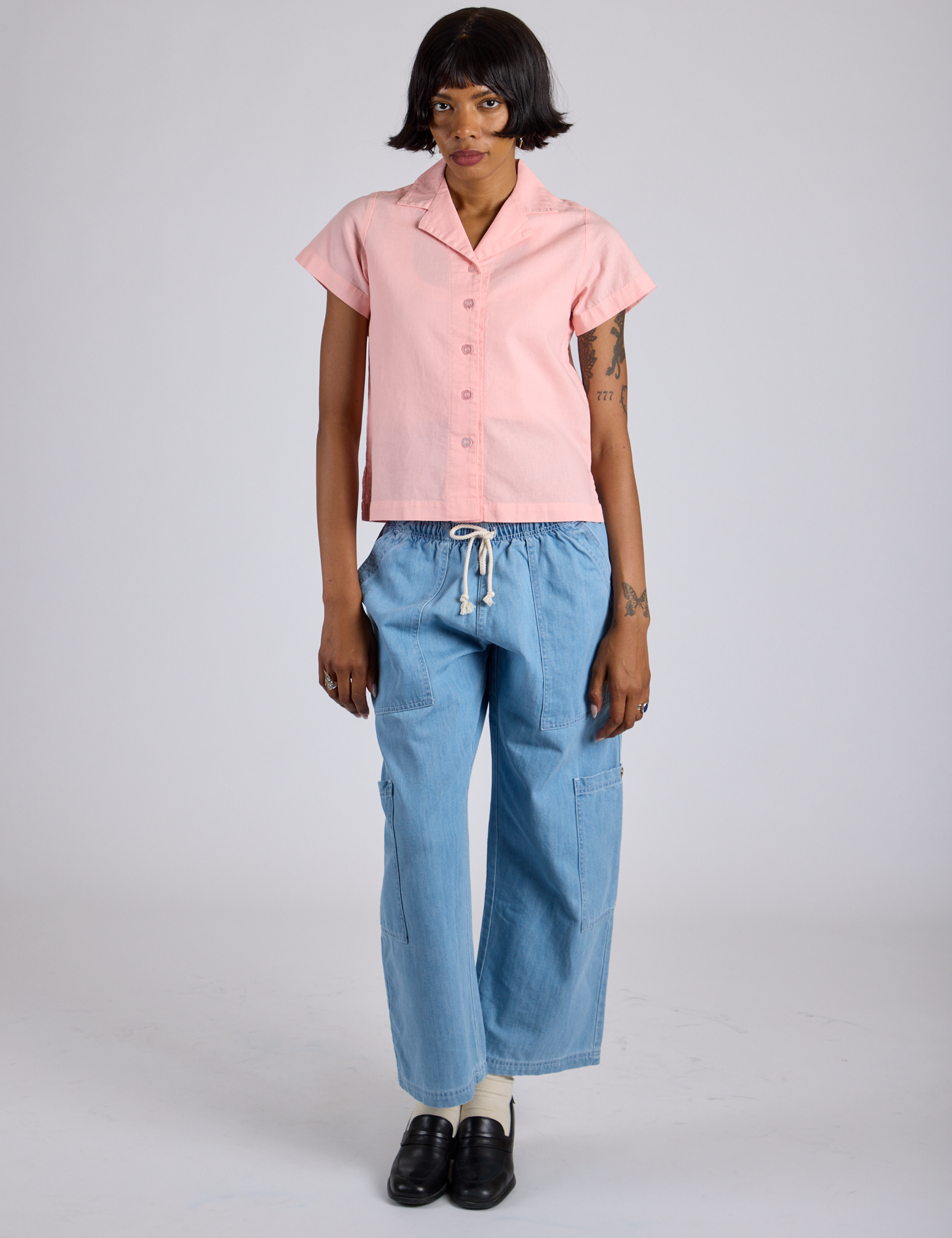 Pantry Button-Up - Baby Pink