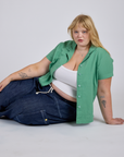 Pantry Button-Up - Seafoam Green
