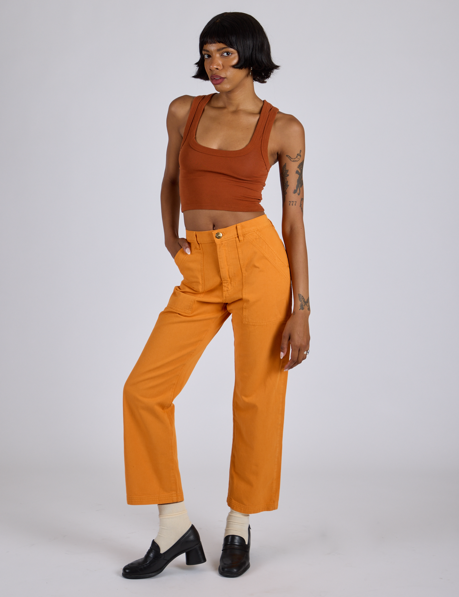 Work Pants - Creamsicle Orange
