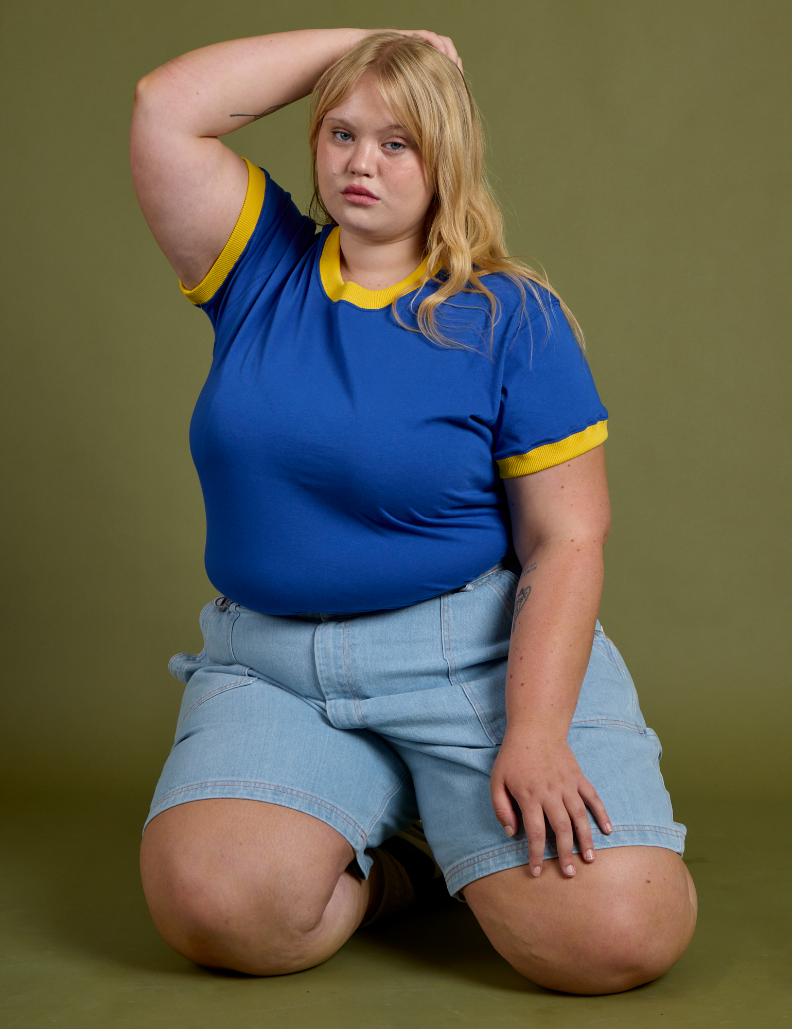 Vintage Ringer Tee - Royal Blue