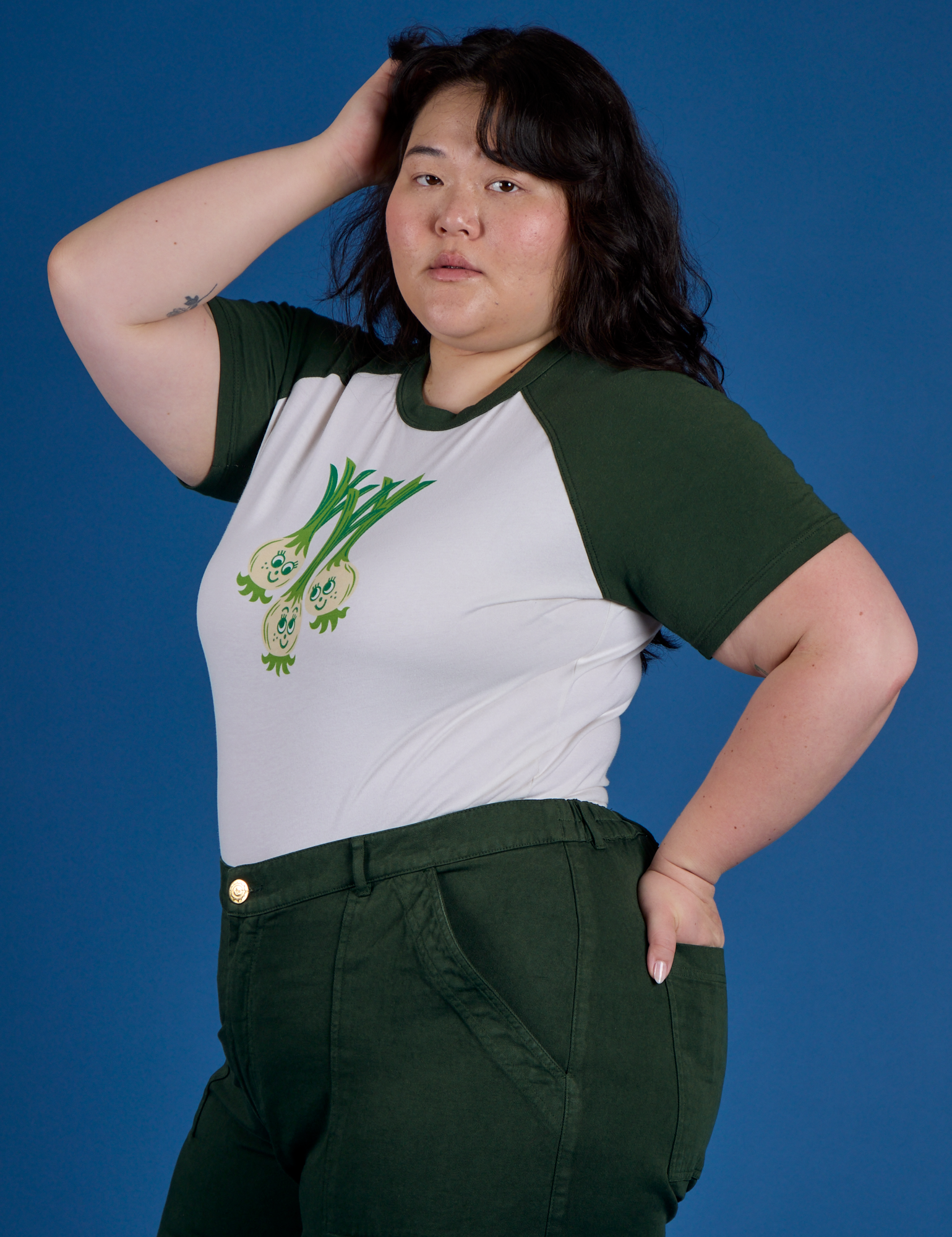 Produce Raglan Tee - Scallions
