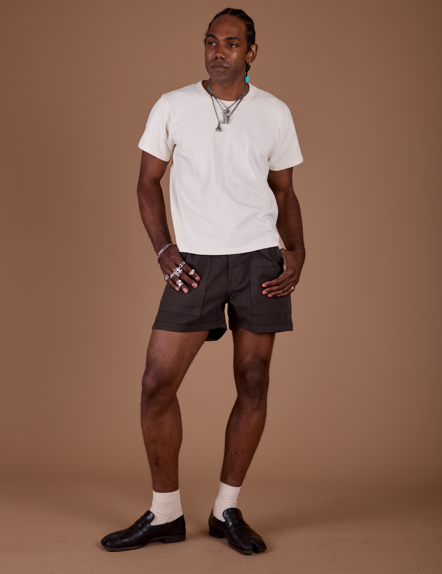 Classic Work Shorts - Espresso Brown