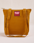 Over-Shoulder Zip Mini Tote in Spicy Mustard