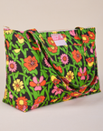 Flower Tangle XL Zip Tote angled view