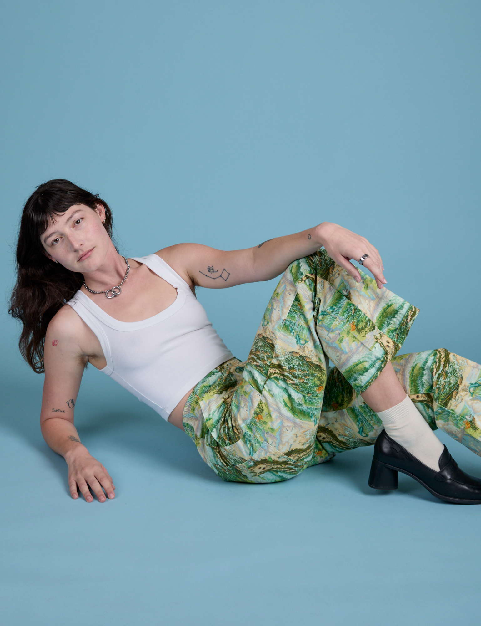 Printed Action Pants - Ocean &amp; Sky