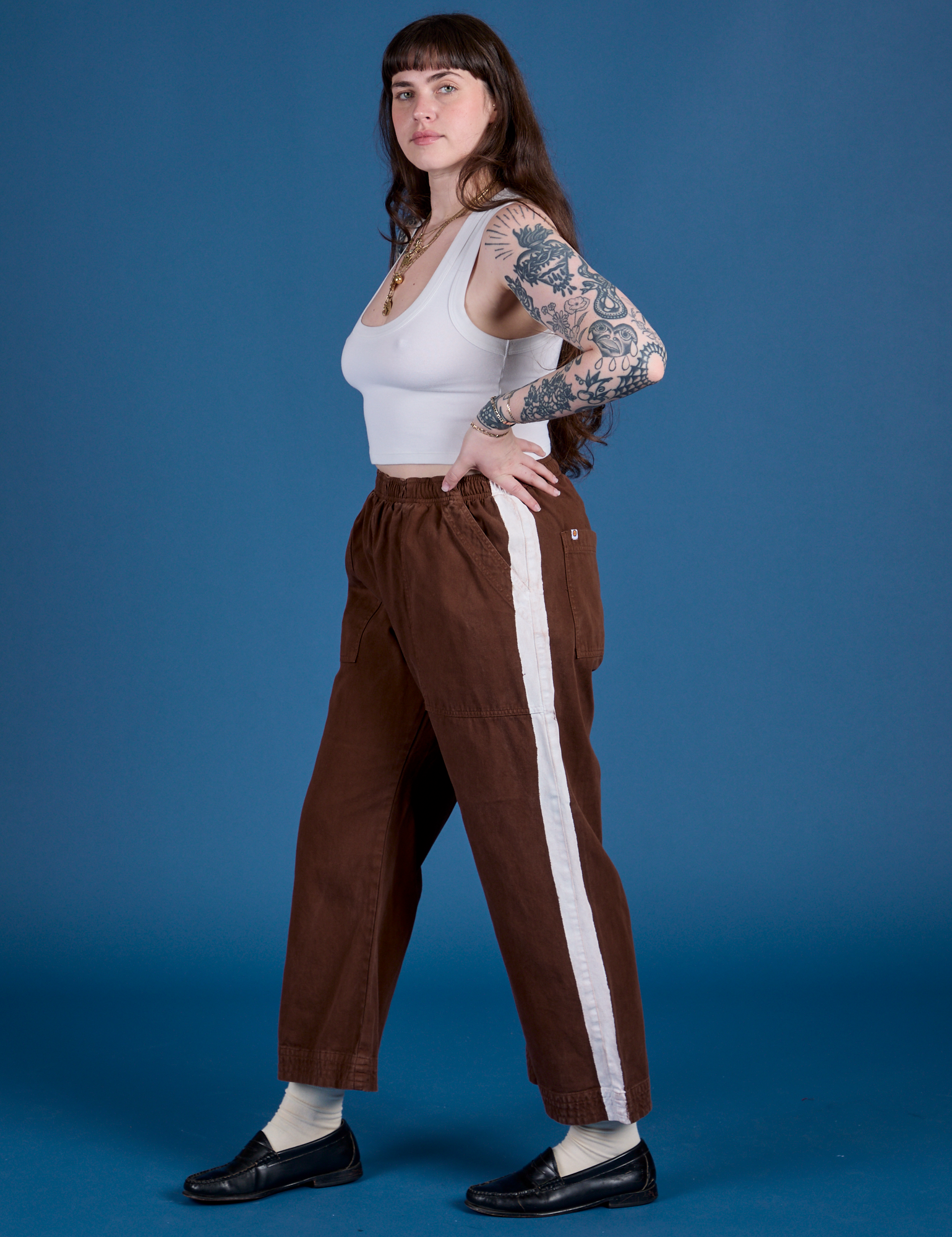 Painted Action Pants - Fudgesicle Brown – BIG BUD PRESS