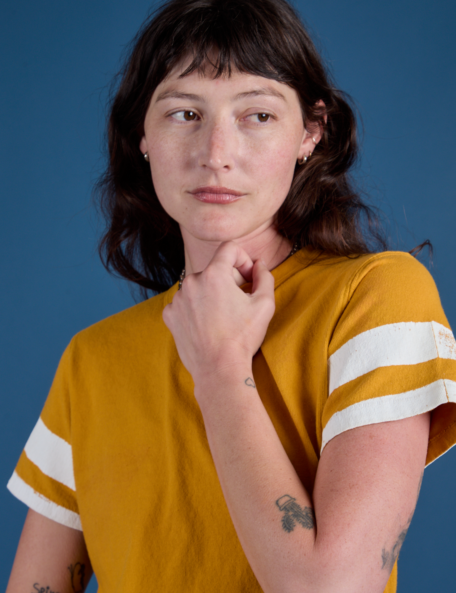 Painted Burly Tee - Mustard Yellow