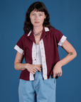 Painted Pantry Button-Up - Red Wine