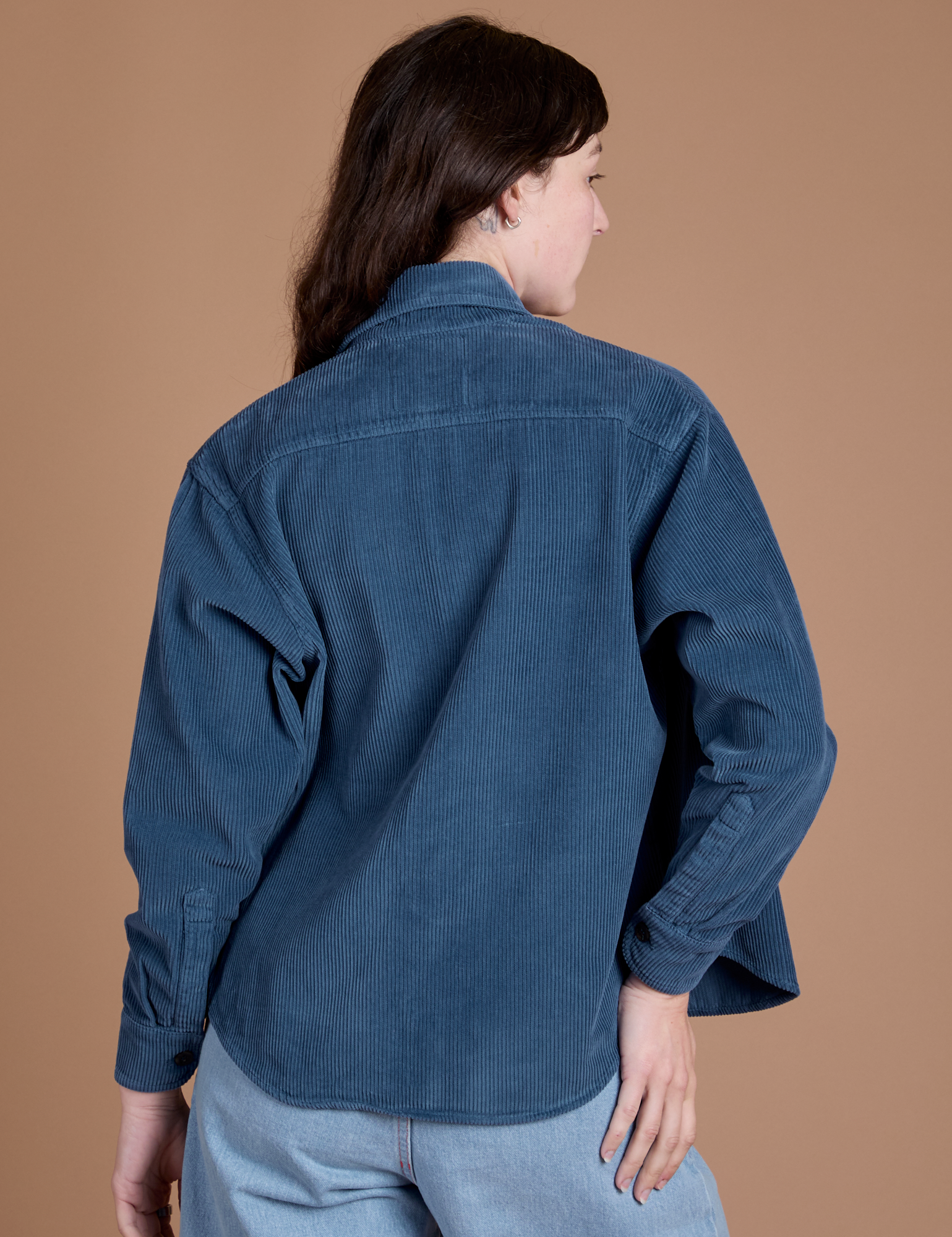 Cropped Corduroy Overshirt - French Blue – BIG BUD PRESS