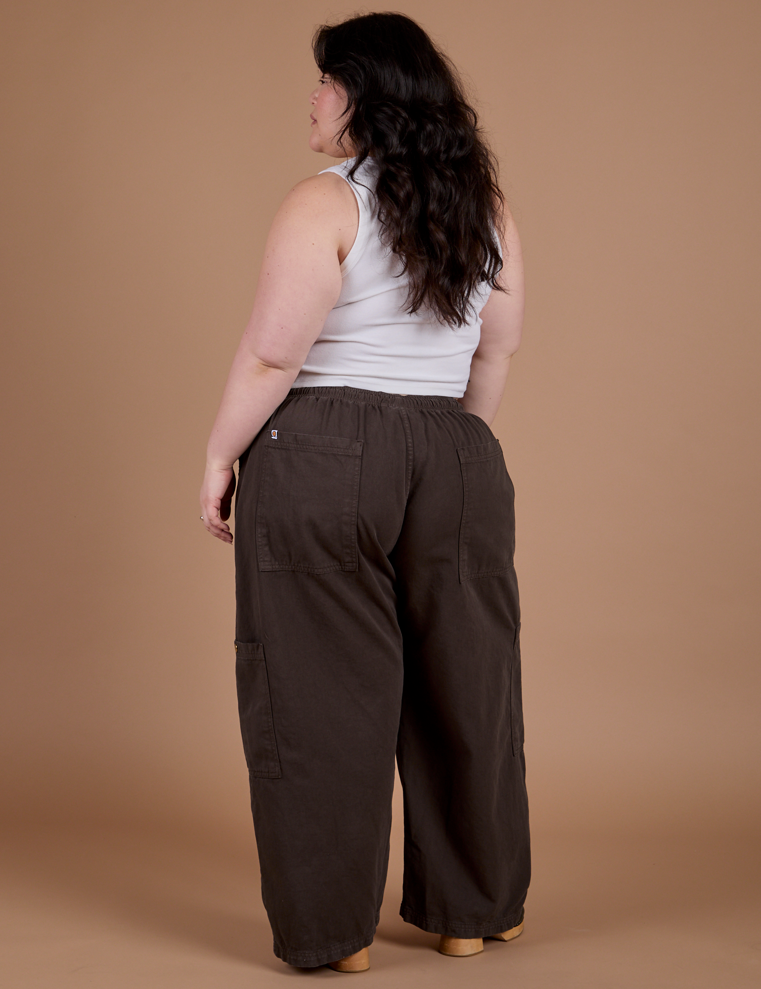 Drop Pocket Cargo Pants - Espresso Brown