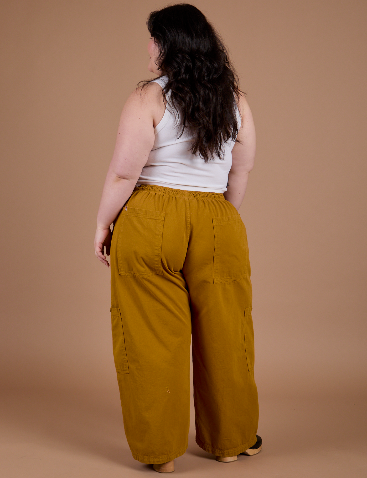 Drop Pocket Cargo Pants - Spicy Mustard